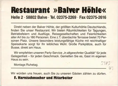 Balve - Restaurant balver Höhle -278266