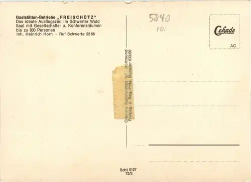 Schwerte - Gaststätte Freischütz -278126