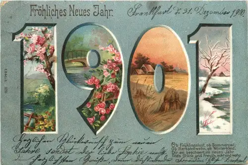 Neujahr - Jahreszahl 1901 -279112
