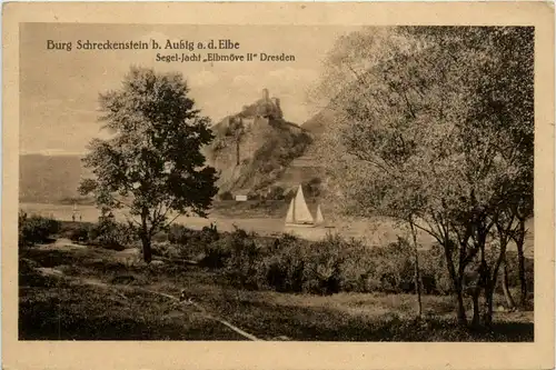 Burg Schreckenstein bei Aussig an der Elbe -277778