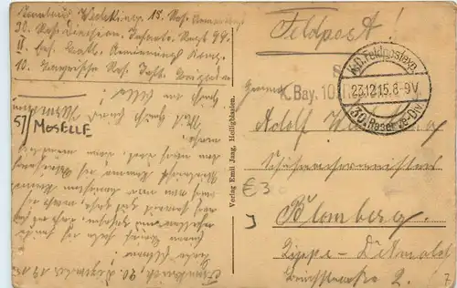 Moussey - Feldpost 30. Reserve Division -279232