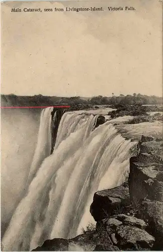 Victoria Falls - Main Cataract seen from Livingstone - Rhodesia - -279514