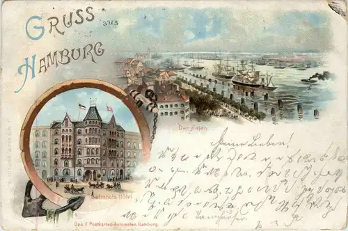 Gruss aus Hamburg -Litho -251828