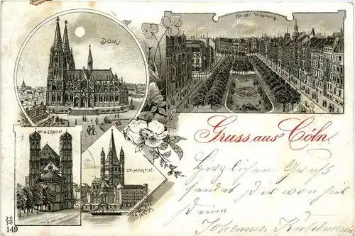 Gruss aus Köln - Litho -279346