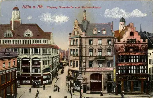 Köln - Eingang Hohestrasse - Feldpost Fussart. Garnison Wahn -279336
