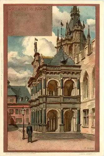 Rathaus Köln - Litho -279354