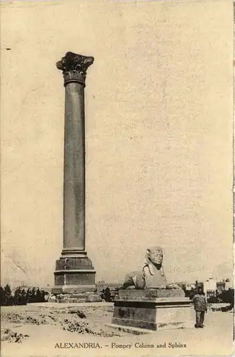 Alexandria - Pompey Column an Sphinx -279558