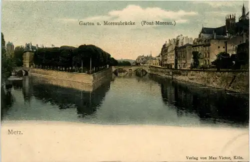 Metz - Garten und Meoreaubrücke -280064