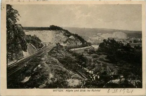 Witten - Köpfe und Blick ins Ruhrtal -279388