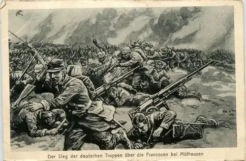 Der Sieg der deutschen Truppen über die Franzosen bei Mülhausen -279430