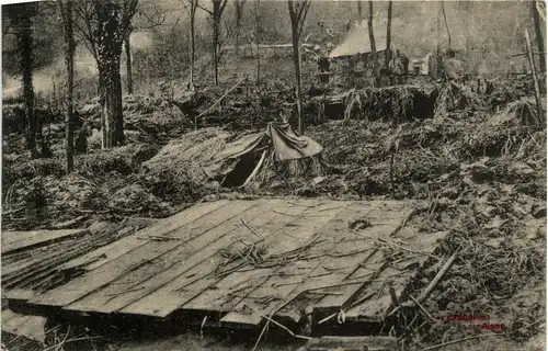 Erhöhlen an der Aisne - Feldpost -280212