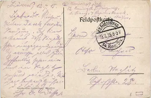 Stellung Chevreux - Feldpost -252818