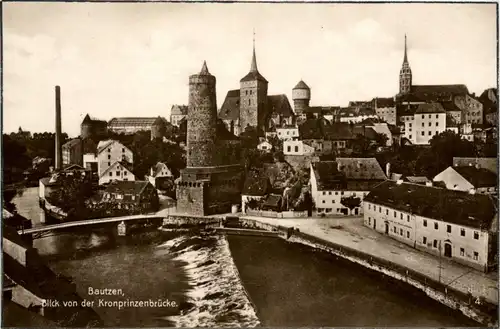 Bautzen - Blick von der Kronprinzenbrücke -280276