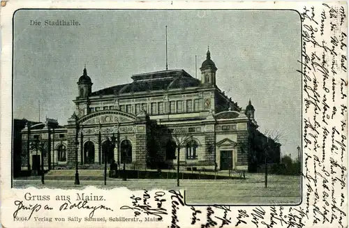 Gruss aus Mainz - Stadthalle - Litho -253170