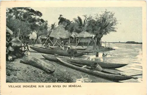 Village indigene sur les rives du Senegal -220316