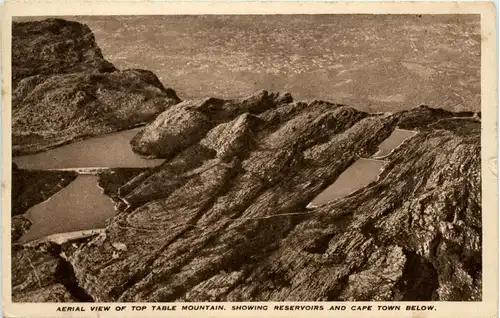 Aerial view of Top Table Mountain -280940