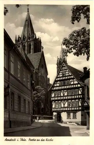 Arnstadt - Partie an der Kirche -281180