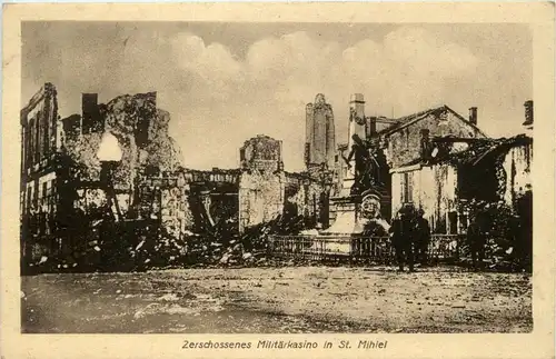 Zerschossenes Militärkasino in St. Mihiel -246622