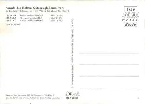 Parade der Elektro Güterzuglokomotiven -221468