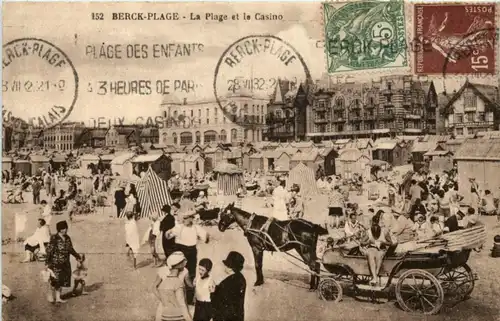 Berck - Plage - La Plage et le casino -221078