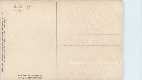 Forbach - Künstlerkarte H. Hoffmann -247106