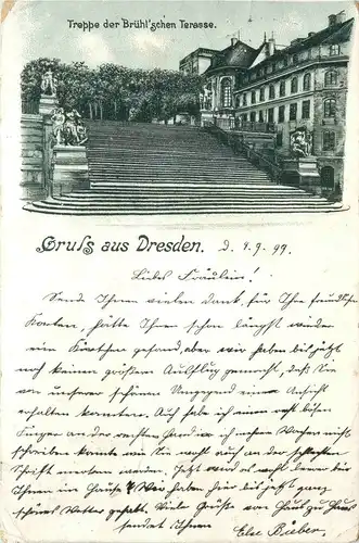 Gruss aus Dresden - Litho -280844