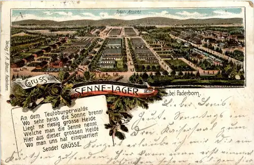 Gruss vom Senne Lager bei paderborn - Litho -222092