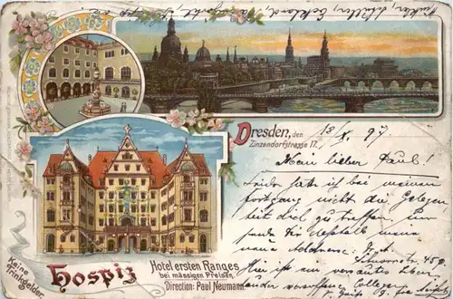 Dresden - Hospiz - Litho -222118