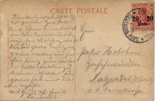 Constantinople - Stamboul - Mosquee Ste Sophie - Deutsche Post Constatinopel Stempel -222232