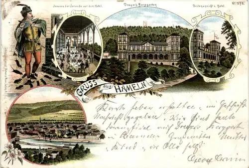 Gruss aus Hameln - Litho 1895 -222378