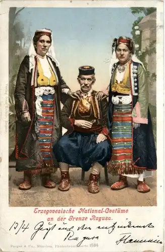 Erzegovesische Costüme an der Granze Ragusa -221990