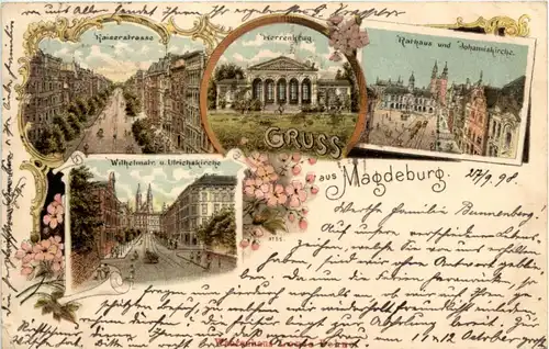 Gruss aus Magdeburg - Litho -222166