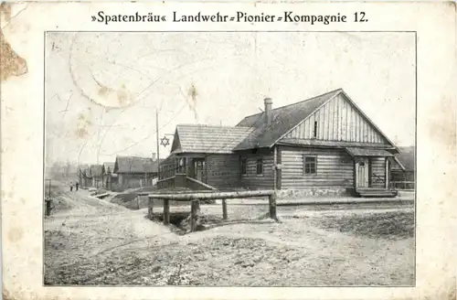Spatenbräu Ladwehr Pionier Kompagnie 12 - Feldpost -222916
