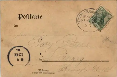 Gruss aus Bebra - Bahnhof- Bahnpost Stempel -222140