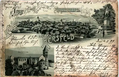 Gruss aus Hersfeld - Litho -222304