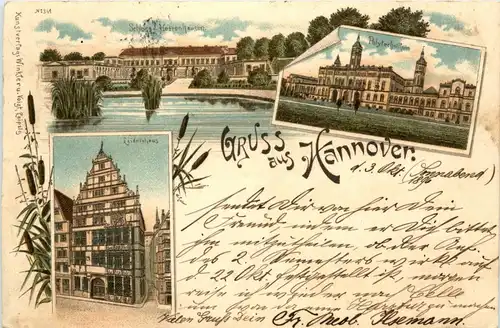 Gruss aus Hannover - Litho -248076