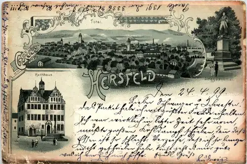 Gruss aus Hersfeld - Litho -222306