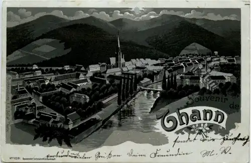 souvenir de Thann - Litho -223012