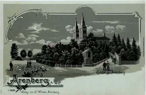 Gruss aus Arenberg - Litho -223740