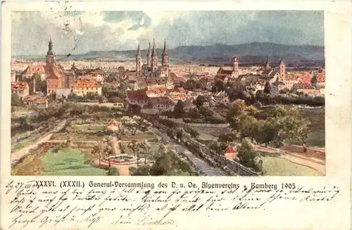 Bamberg - General Versammlung Alpenverein 1905 -222250