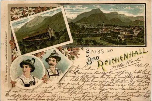 Gruss aus Bad Reichenhall - Litho 1897 -222320