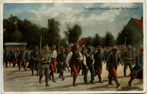 Transport französischer Gefangener - Feldpost -222926