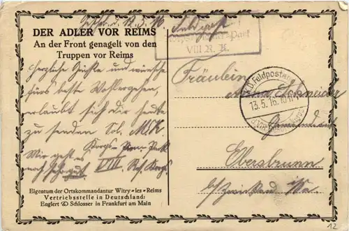 Der Adler vor Reims - Feldpost -222848