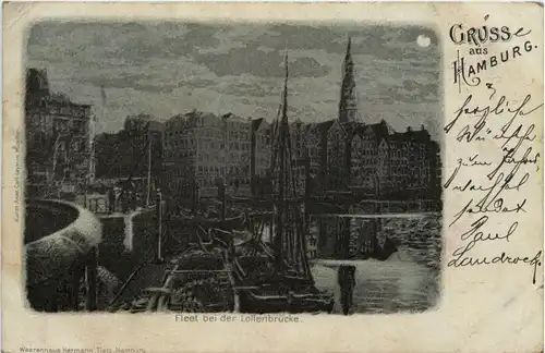 Gruss aus Hamburg - Litho -248578