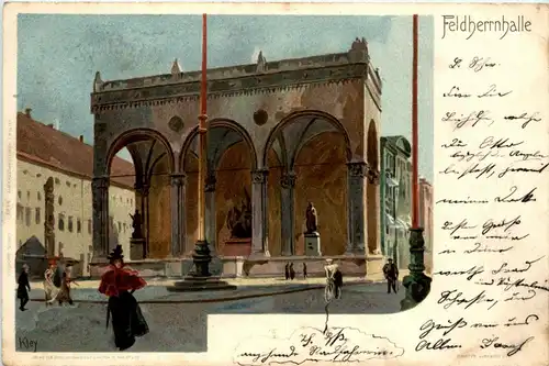 München Feldherrenhalle - Litho -248740