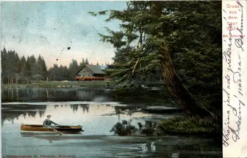 Am Arbersee - Prägekarte -223650