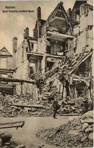 Mecheln - Zerstörte Häuser - Feldpost -224368