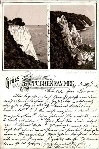 Gruss von Stubbenkammer - Litho 1892!!! -224714