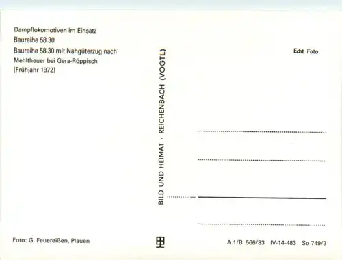 Eisenbahn in Gera Röppisch -224136
