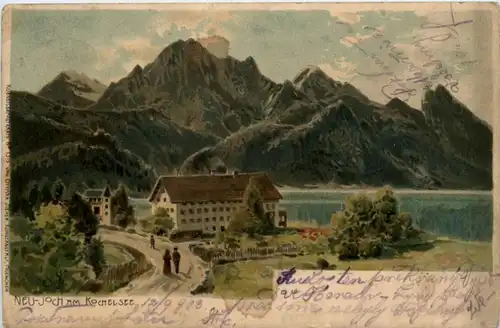 Neu-Joch am Kochelsee - Litho -223696